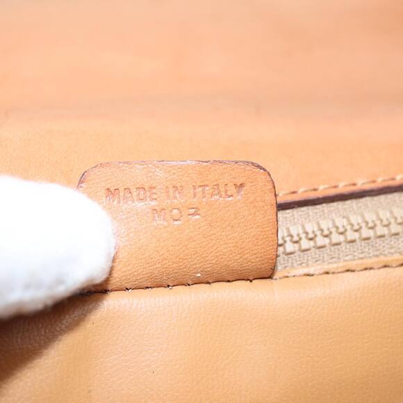 CELINE Macadam Canvas Shoulder Bag Beige Gold - Picture 13 of 13